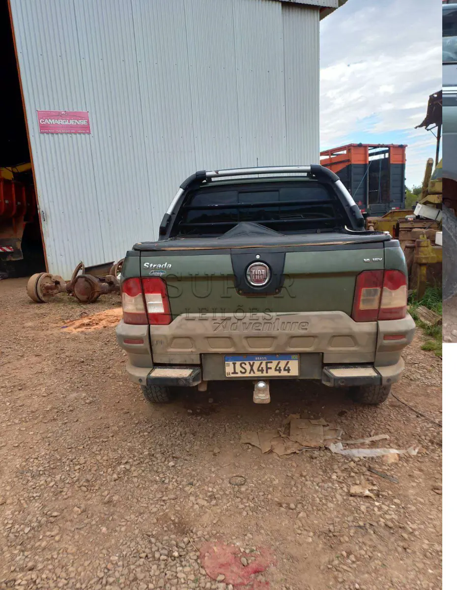 LOTE 001 - CAMIONETA FIAT STRADA ADV DUAL PLACA ISX4F44, ANO/MODELO 2012