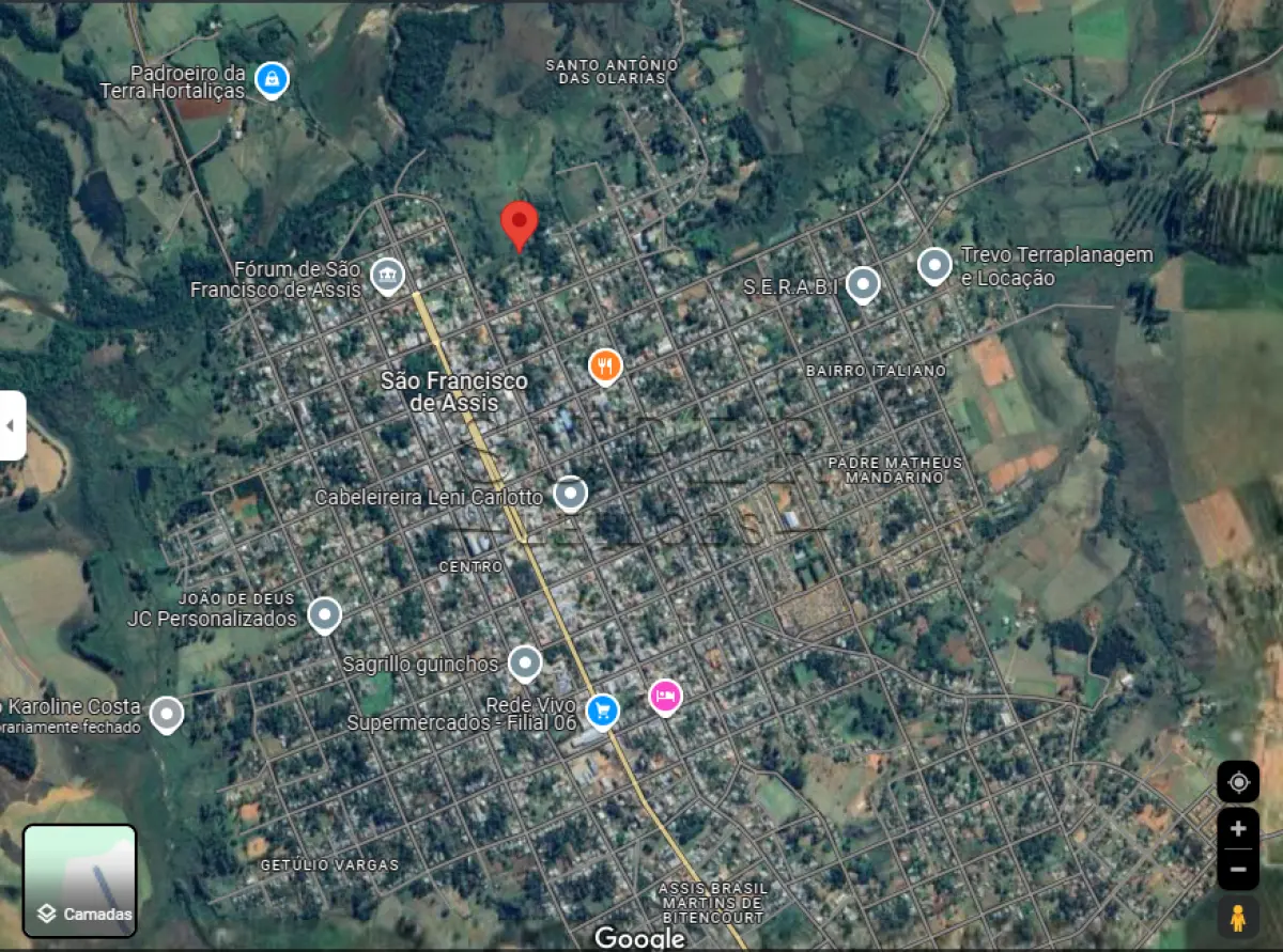 LOTE 0007 - Terreno em área Urbana de 1.276m², em São Francisco de Assis/RS