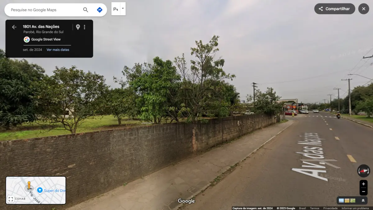 LOTE 002 - TERRENO URBANO, com área de 2.567,50m², situado na avenida das Nações, Parobé/RS