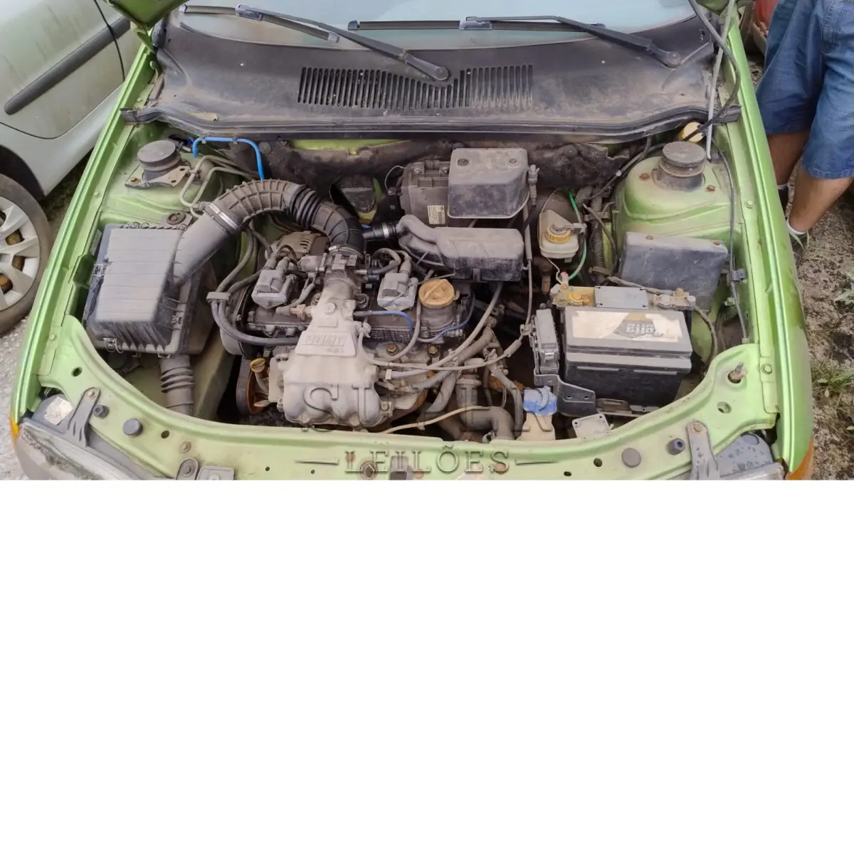 LOTE 005 - CARRO DE ENCHENTE - FIAT PALIO EDX, COR VERDE, CHASSI 9BD178226V0382786, PLACA LZA9347, ANO/MODELO 1997.