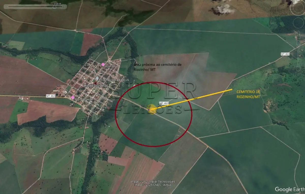 LOTE 005 - IMÓVEL RURAL com área de 42,87 hectares, Ribeirãozinho/MT, (anteriormente Ponte Branca/MT)