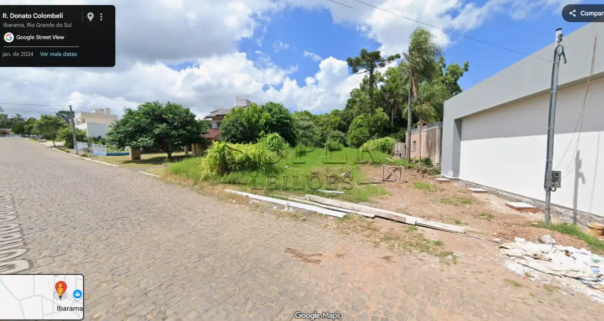 LOTE 005 - TERRENO URBANO,  área de 732,55m²,  Rua Donato Colombelli, Ibarama/RS