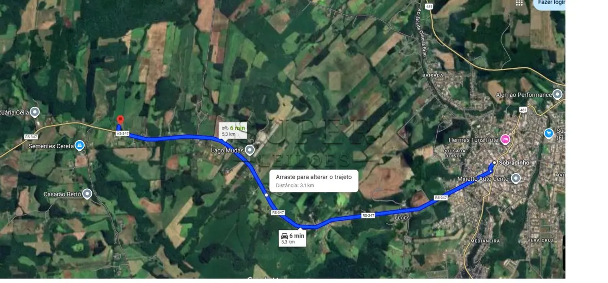 LOTE 006 - Duas áreas de campo e suas Benfeitorias  73.912,80m², Campestre, Sobradinho/RS