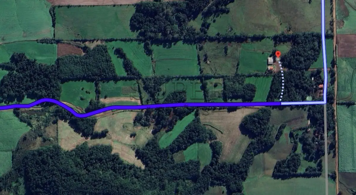 LOTE 006 - LOTE 01: IMÓVEL RURAL com área de 125.000m², om uma casa de madeira,  Linha 1º de Março, da 4ª Secção da região Campina, da Colônia Guarani, sito no município de Porto Lucena/RS
