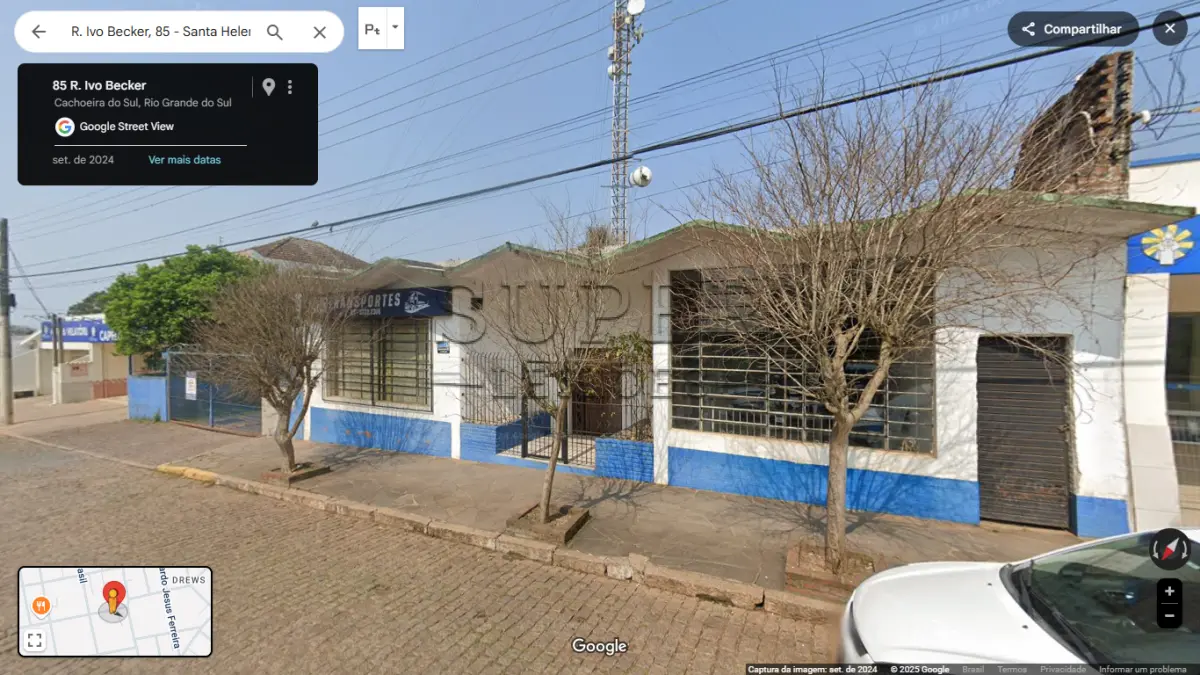 LOTE 000 - UM PRÉDIO DE ALVENARIA, constituído de um salão para fins comerciais, a Rua Ivo Becker, sob número 85,  Cachoeira do Sul/RS