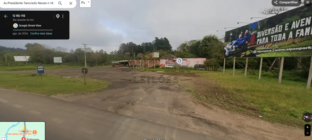 LOTE 002 - UM IMÓVEL URBANO, com benfeitorias não averbadas, com a área de 1.302,00m², Av. Presidente Tancredo Neves n 14.709, bairro Rothmann no município de Igrejinha/RS, sob matrícula nº 3907 do CRI de Igrejinha/RS