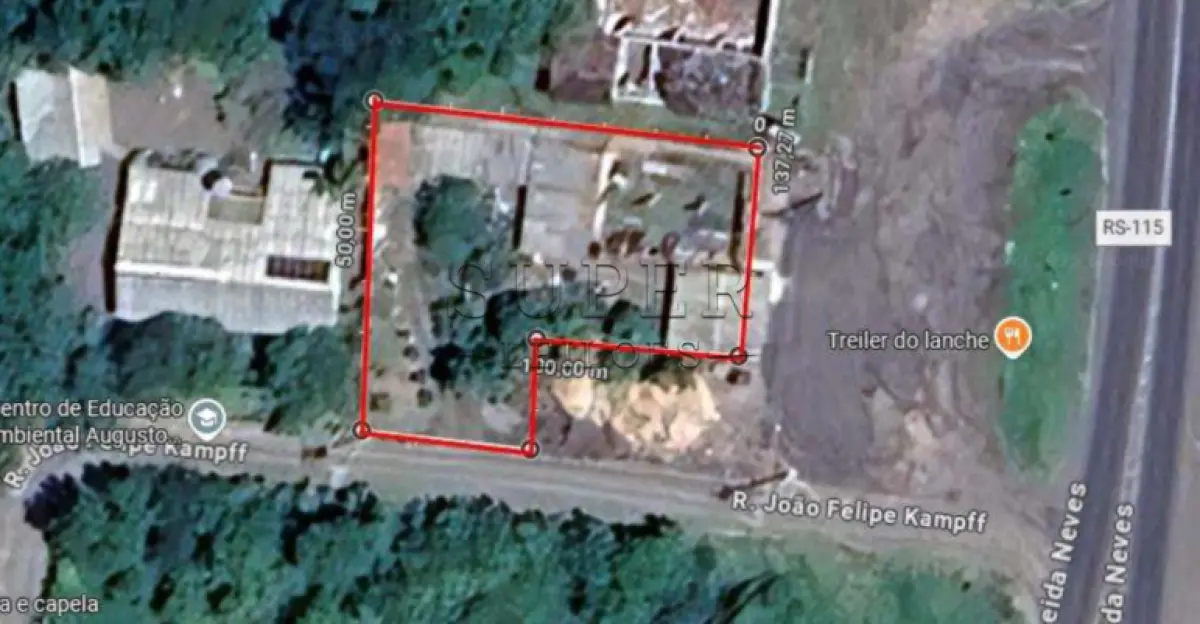 LOTE 002 - UM IMÓVEL URBANO, com benfeitorias não averbadas, com a área de 1.302,00m², Av. Presidente Tancredo Neves n 14.709, bairro Rothmann no município de Igrejinha/RS, sob matrícula nº 3907 do CRI de Igrejinha/RS
