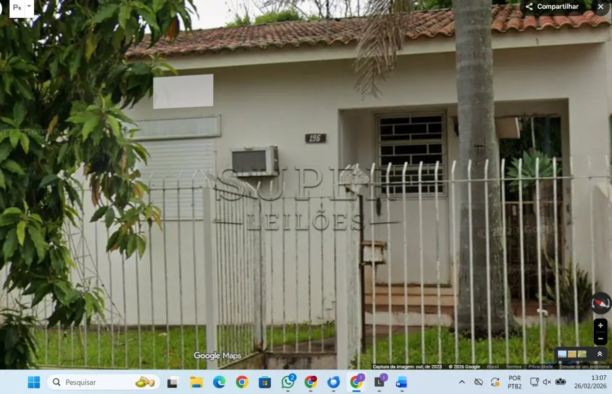 LOTE 001 - Um Imóvel de matrícula 13.534, onde atualmente está construído uma residência no endereço Rua Marechal Hermes, 196 , Santa Helena, Cachoeira do Sul