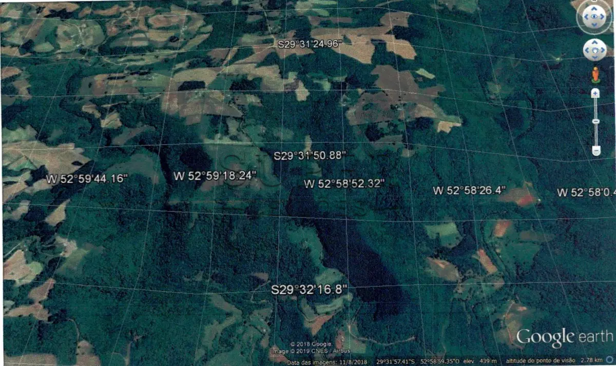 LOTE 001 - UMA FRAÇÃO DE TERRAS DE 557.500m² COM UMA FLORESTA DE EUCALIPTO DE MAIS DE 16 ANOS  EM LAGOA BONITA DO SUL/RS