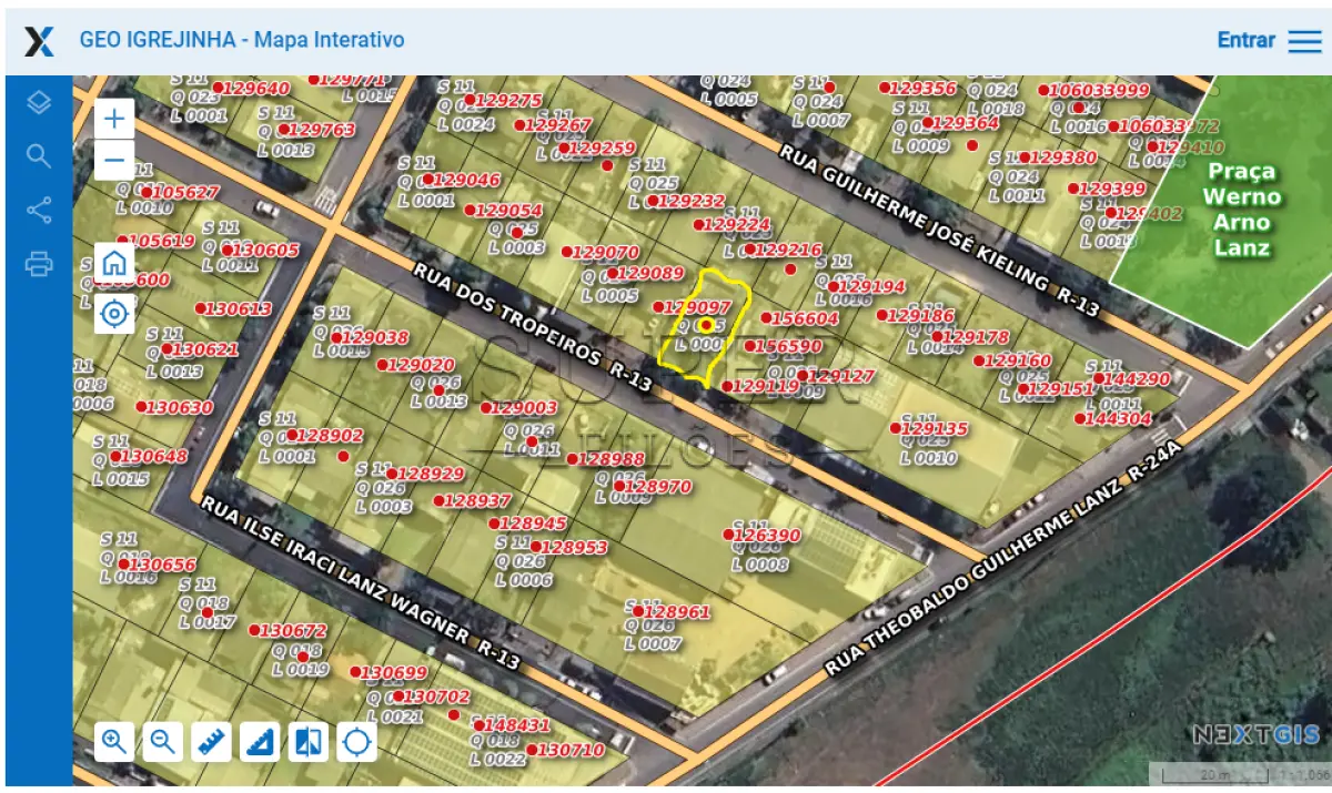 LOTE 001 - Terreno Urbano,  situado na Rua do Tropeiros sob o número 72, área de 200m², Igrejinha/RS