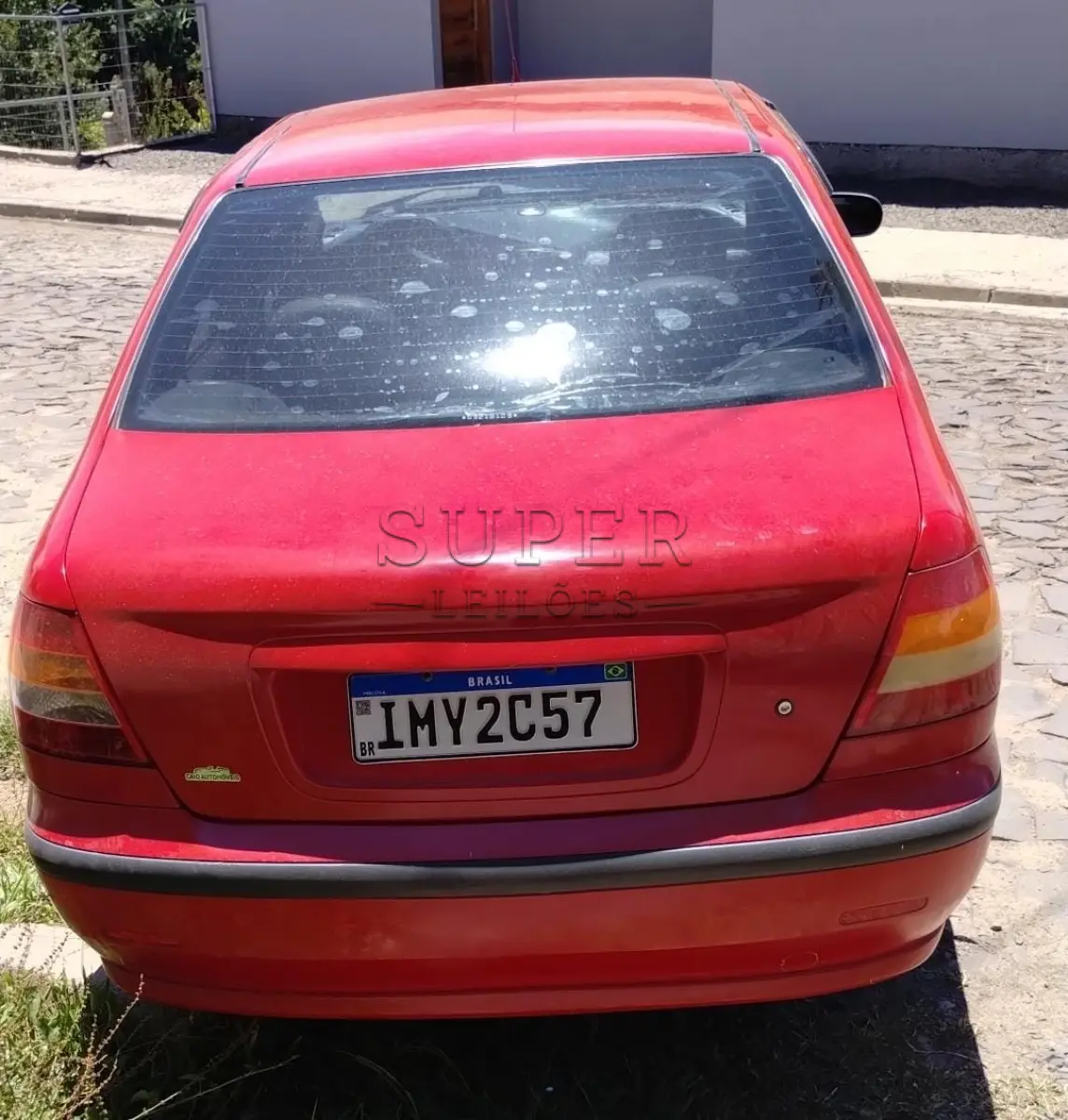 LOTE 001 - FIAT/ SIENA FIRE FLEX, PLACA IMY2C57, VERMELHA, ANO/MODELO 2006