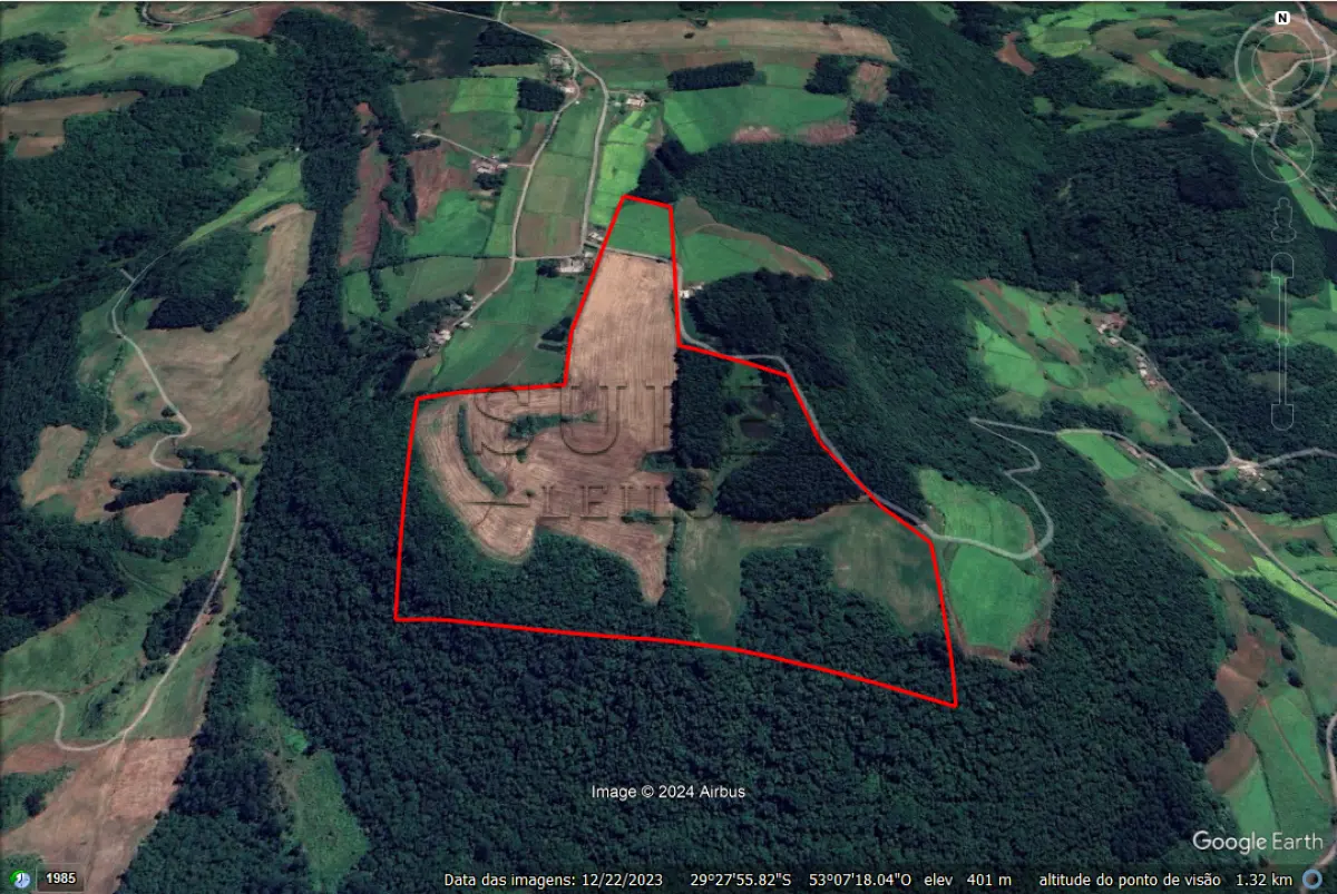LOTE 001 - UMA FRAÇÃO DE TERRAS COM ÁREA DE 189.342M²