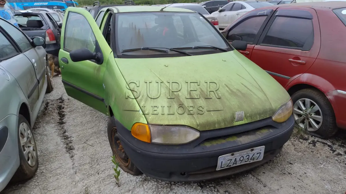 LOTE 005 - CARRO DE ENCHENTE - FIAT PALIO EDX, COR VERDE, CHASSI 9BD178226V0382786, PLACA LZA9347, ANO/MODELO 1997.