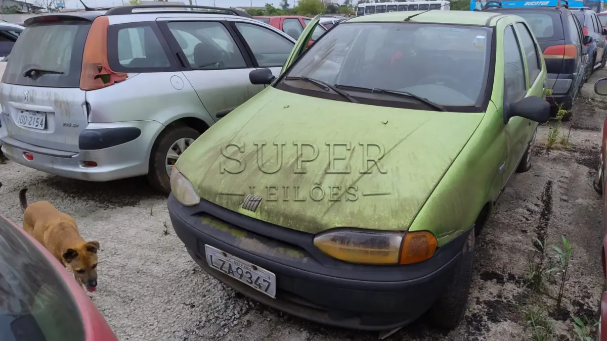 LOTE 005 - CARRO DE ENCHENTE - FIAT PALIO EDX, COR VERDE, CHASSI 9BD178226V0382786, PLACA LZA9347, ANO/MODELO 1997.