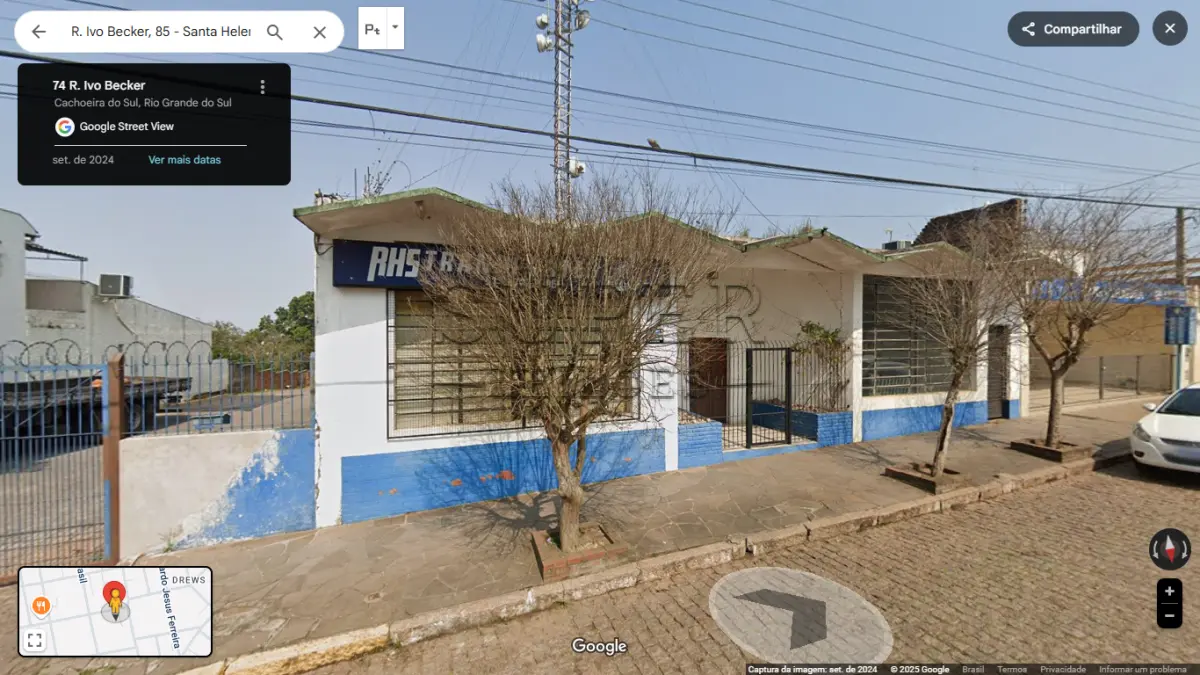 LOTE 000 - UM PRÉDIO DE ALVENARIA, constituído de um salão para fins comerciais, a Rua Ivo Becker, sob número 85,  Cachoeira do Sul/RS
