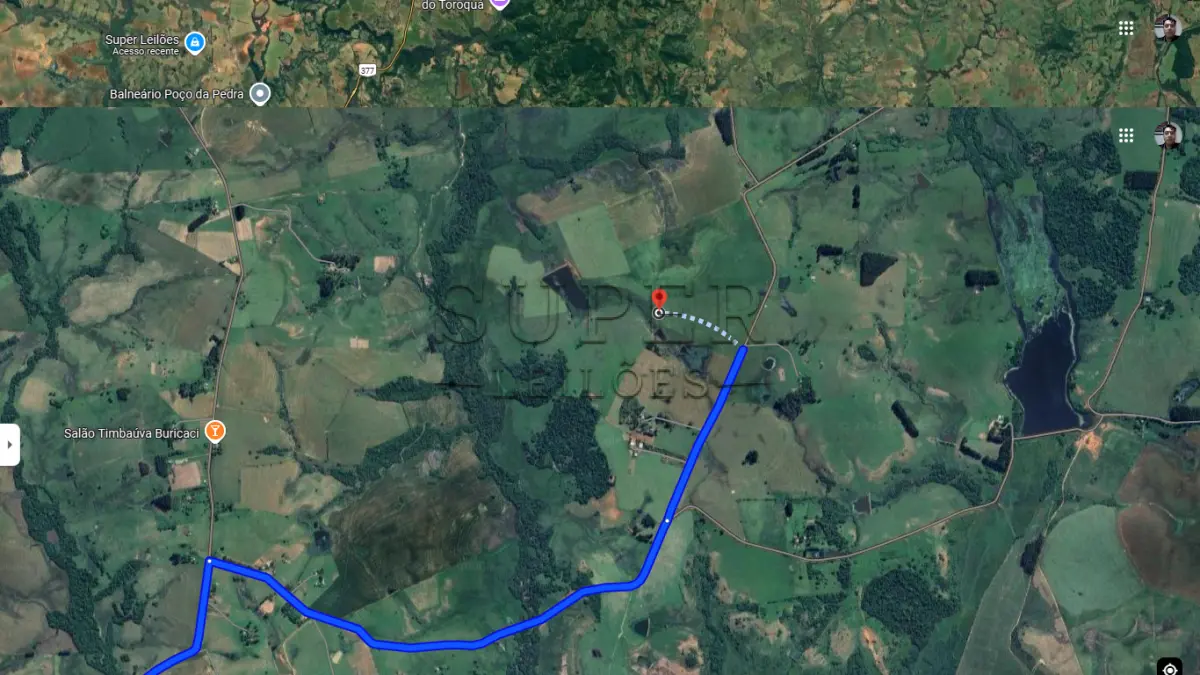 LOTE 009 - Uma Fração de Campos, com área de 9ha.62ª.26ca.80dm², localidade Buricaci,  São Francisco de Assis/RS.