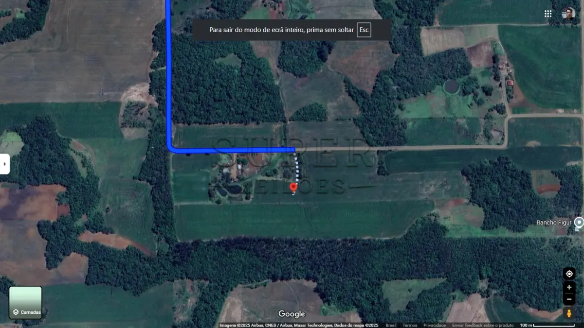 LOTE 007 - Área de 7.016,06 m²,  pertencente ao lote rural 42 da Linha Butiá, município de Campina das Missões/RS.