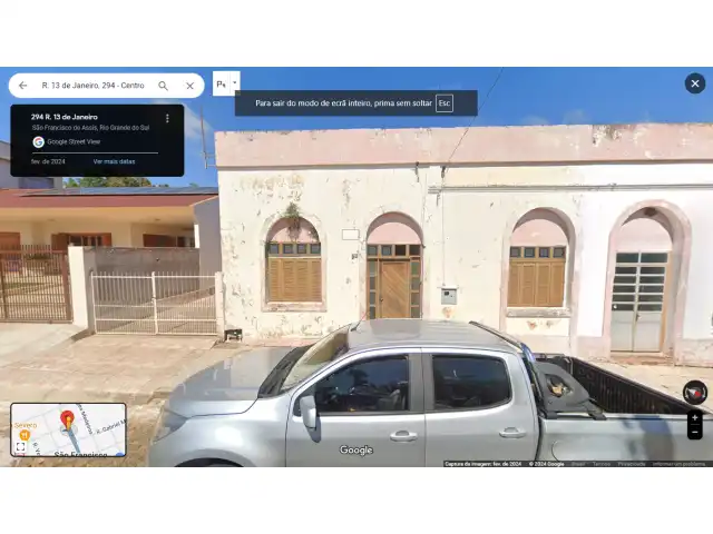 FRAÇÃO DE 37,50% DO TERRENO DE 599,94M²  COM UMA CASA DE ALVENARIA(NÃO AVERBADA)