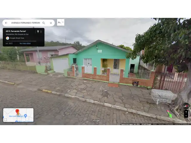 Uma Casa de alvenaria, número 054, Av. Fernando Ferrari, bairro Vera Cruz, Sobradinho-RS