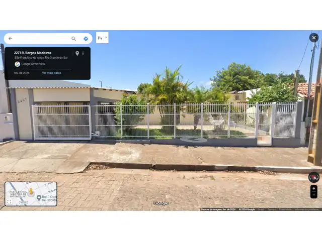 UMA CASA DE ALVENARIA A RUA BORGES DE MEDEIROS Nº 2261 EM SÃO FRANCISCO DE ASSIS/RS