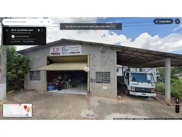 Pavilhão de Alvenaria, terrenos de 250,40m² a Rua Luiz Alfredo Lazzari em Ibarama/RS