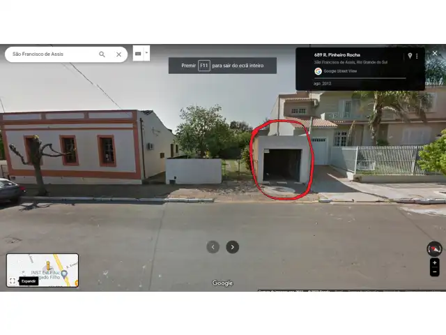 Um terreno urbano de 60m² e área construída de uma garagem de 12m² M. 3.752
