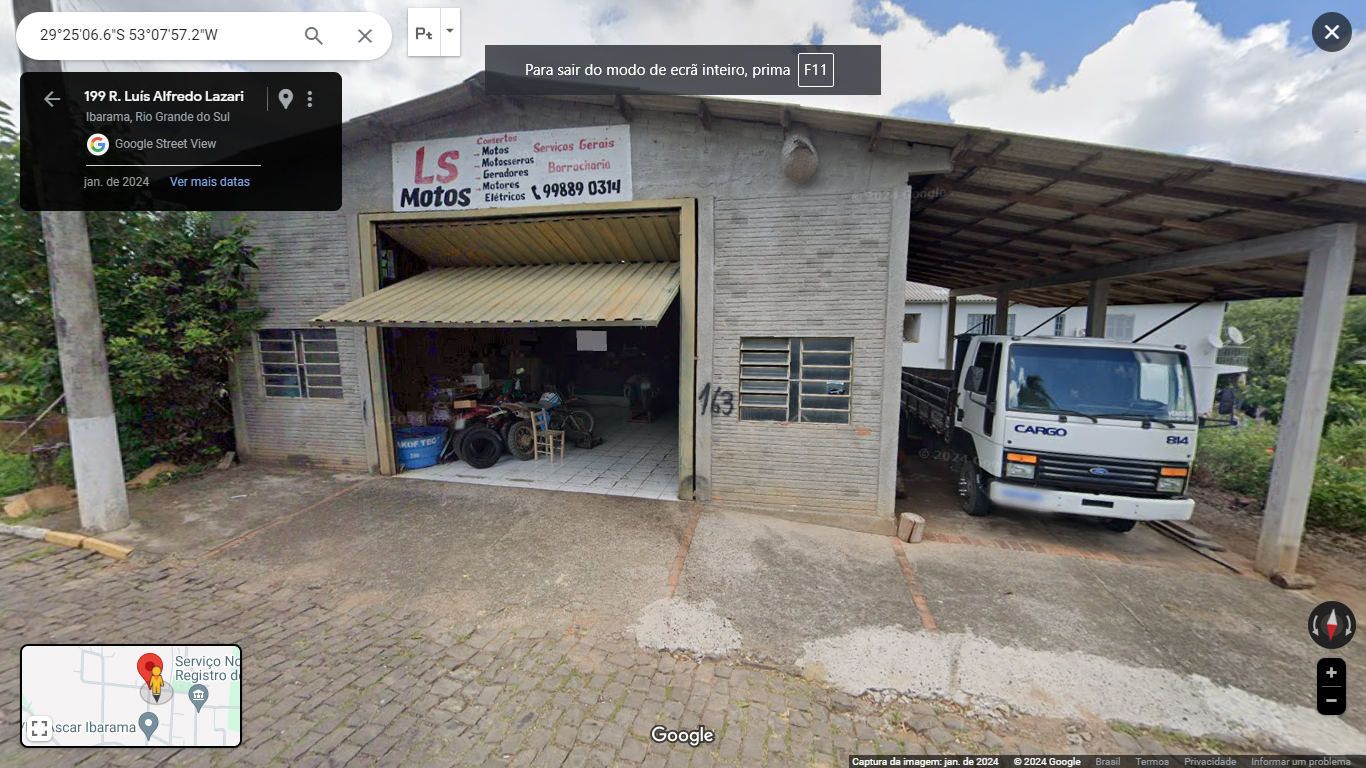 UM TERRENO URBANO, ÀREA SUPERFICIAL DE 364,97m2, com um pavilhão de alvenaria, Ibarama/RS