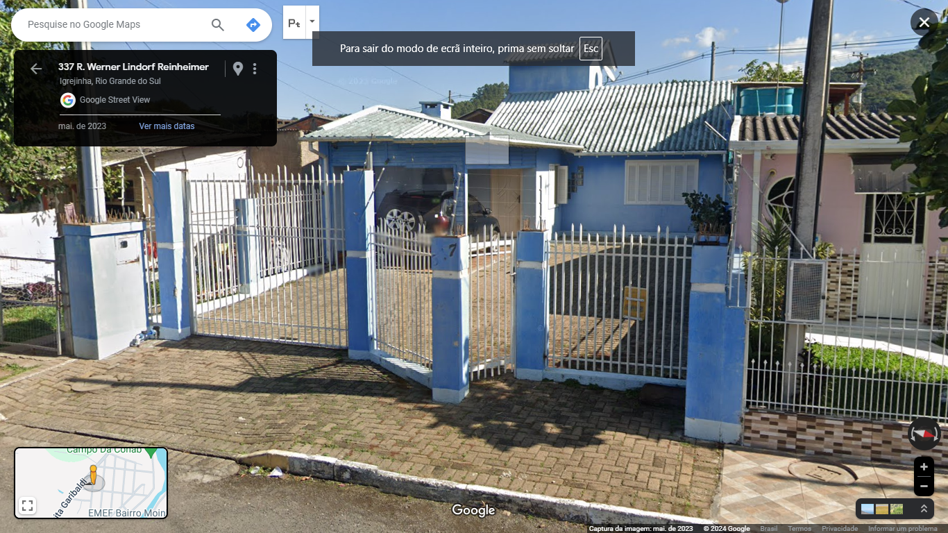 UMA CASA DE ALVENARIA,  SITUADO RUA WERNER LINDORF REINHEIMER, 337, FIGUEIRA, IGREJINHA-RS